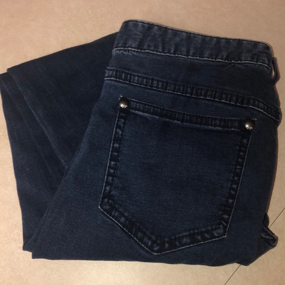 Free People | High-Rise Dark Skinny Jeans